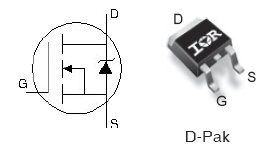 IRLR8726PbF, 30V Single N-Channel HEXFET Power MOSFET
